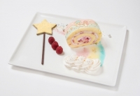 星のステッキから出てきた魔法のロールケーキ