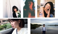 （上段左から）小宮麻吏奈／石原もも子／haru. （下段左から）長田雛子／田上碧