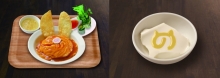 サーバル天津飯定食/サーバル飯店特製杏仁豆腐