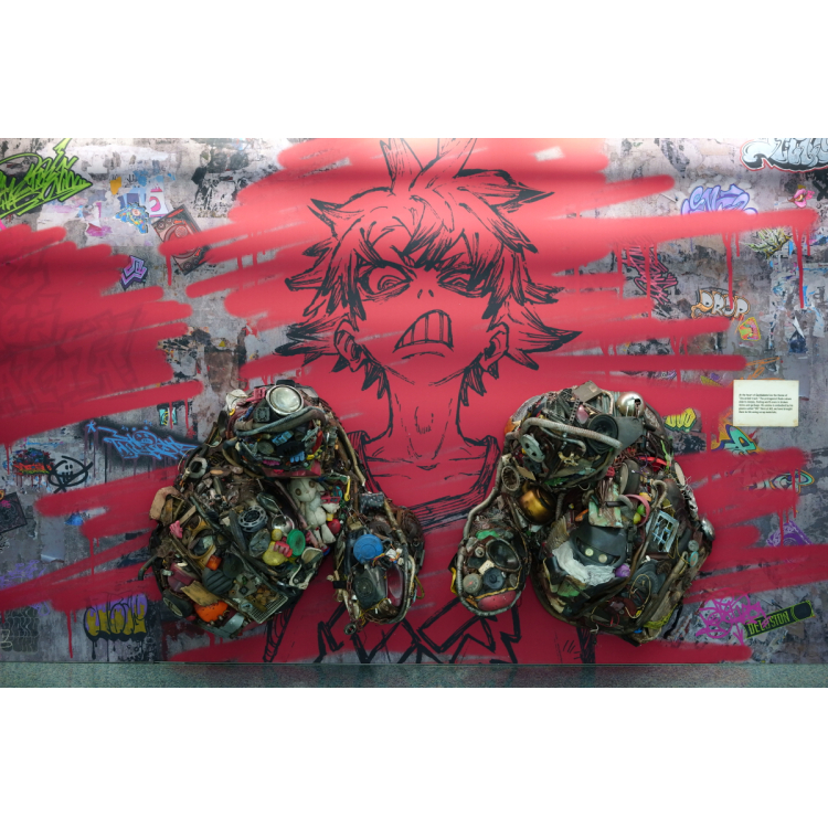 Anime Expoで話題を呼んだ廃材アートを日本初展示！