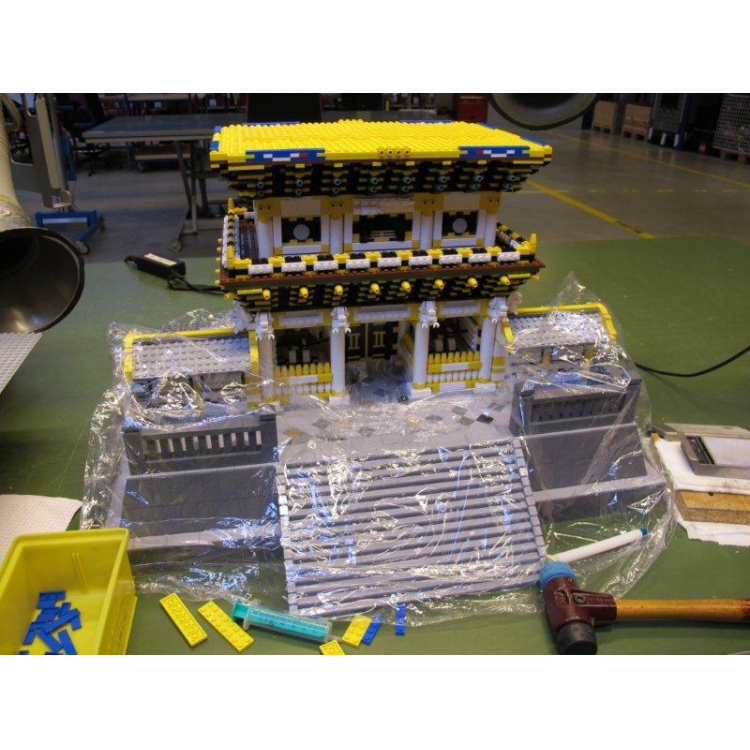 レゴ®ブロックで作った世界遺産モデル　制作過程