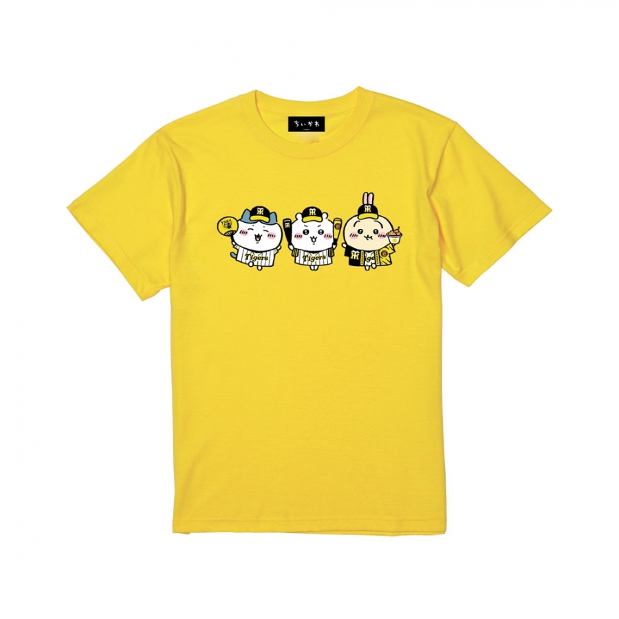 送料含むちいかわ×阪神タイガース×心斎橋PARCOコラボTシャツ　ハチワレ　Mサイズ キャラクター玩具